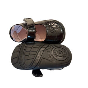 B✨ Baby Girls Black Patent Mary Jane Dress Shoes – Size 3 (EU 19)